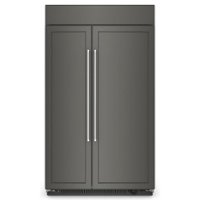 KitchenAid - 30 Cu. Ft. Side-by-Side Refrigerator with Under-Shelf Prep Zone - Custom Panel Ready - Front_Zoom