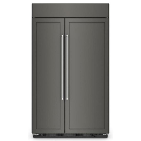 Front Zoom. KitchenAid - 30 Cu. Ft. Side-by-Side Refrigerator with Under-Shelf Prep Zone - Custom Panel Ready.