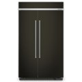 KitchenAid - 30 Cu. Ft. Side-by-Side Refrigerator with Under-Shelf Prep Zone - Black Stainless Steel