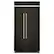 Front. KitchenAid - 25.5 Cu. Ft. Side-by-Side Refrigerator with Under-Shelf Prep Zone - Black Stainless Steel.
