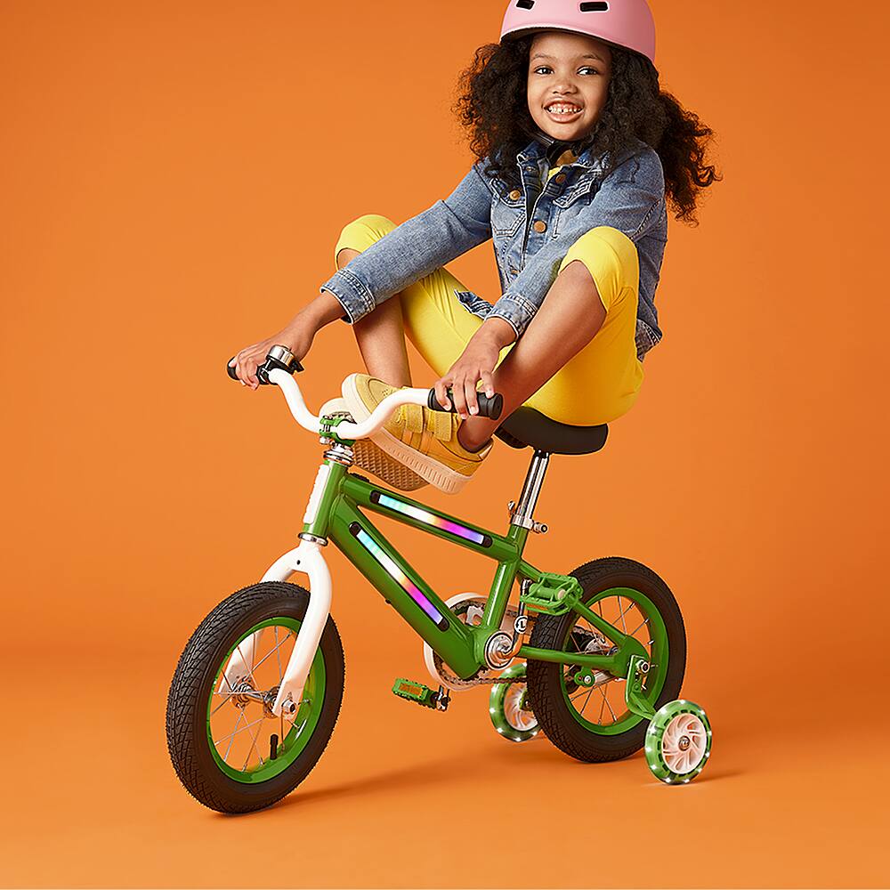 Alt View 13. Jetson - 12" Light Rider Kids' Light-up Bike - Green.