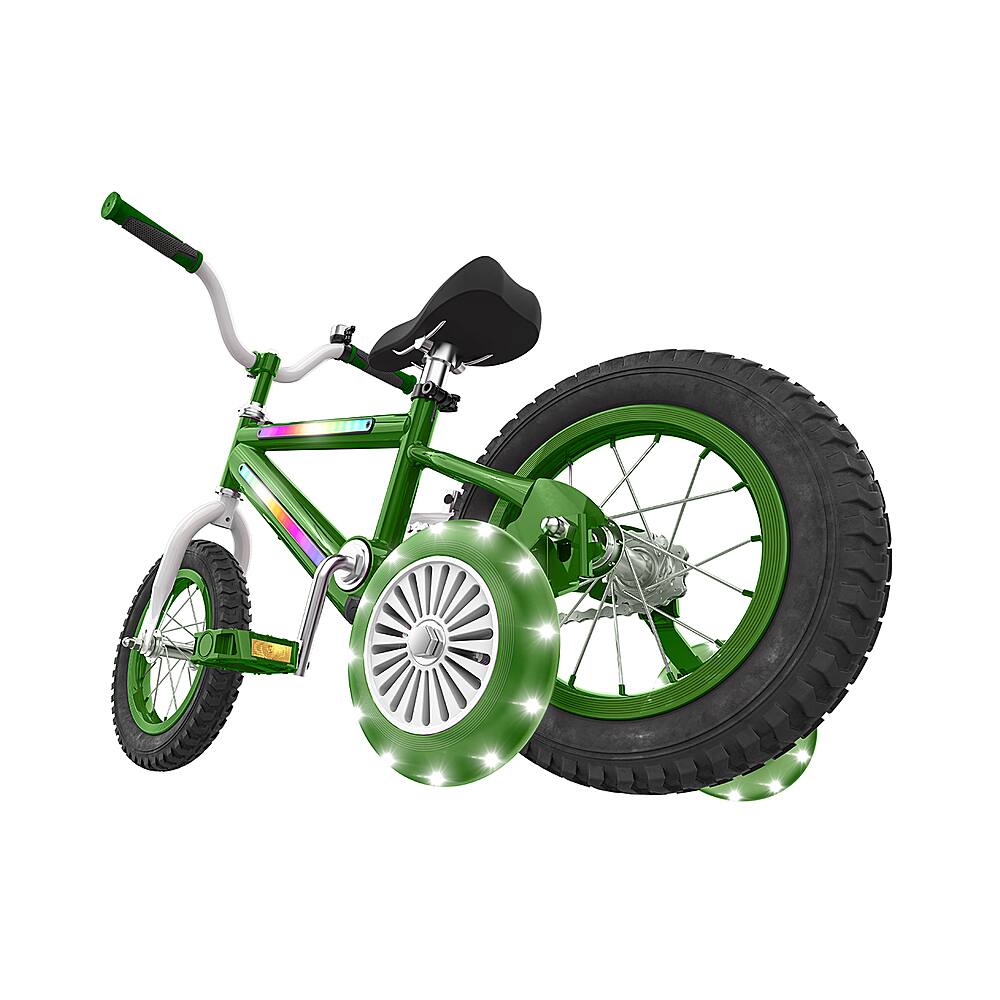 Left. Jetson - 12" Light Rider Kids' Light-up Bike - Green.
