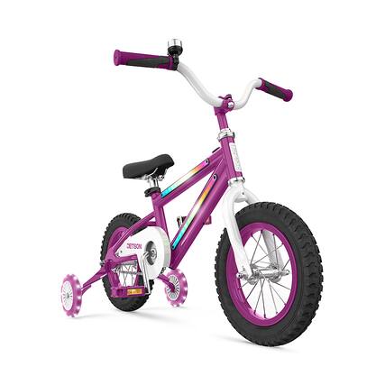 Front. Jetson - 12" Light Rider Kids' Light-up Bike - Purple.
