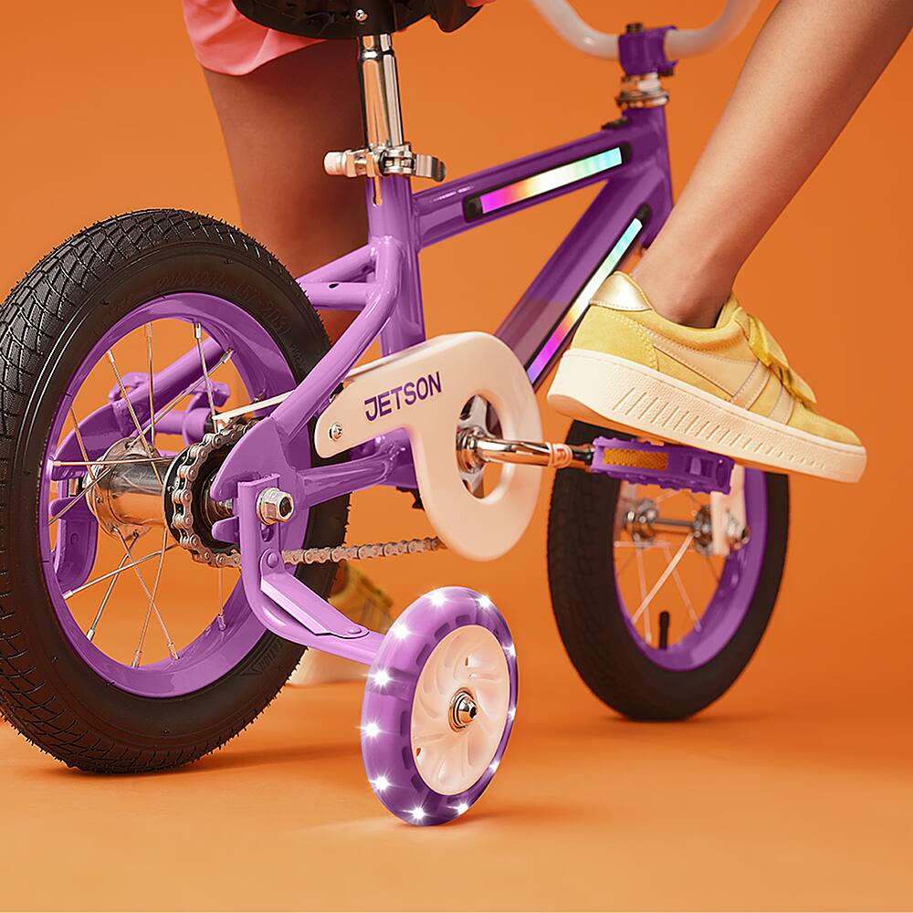 Alt View 15. Jetson - 12" Light Rider Kids' Light-up Bike - Purple.