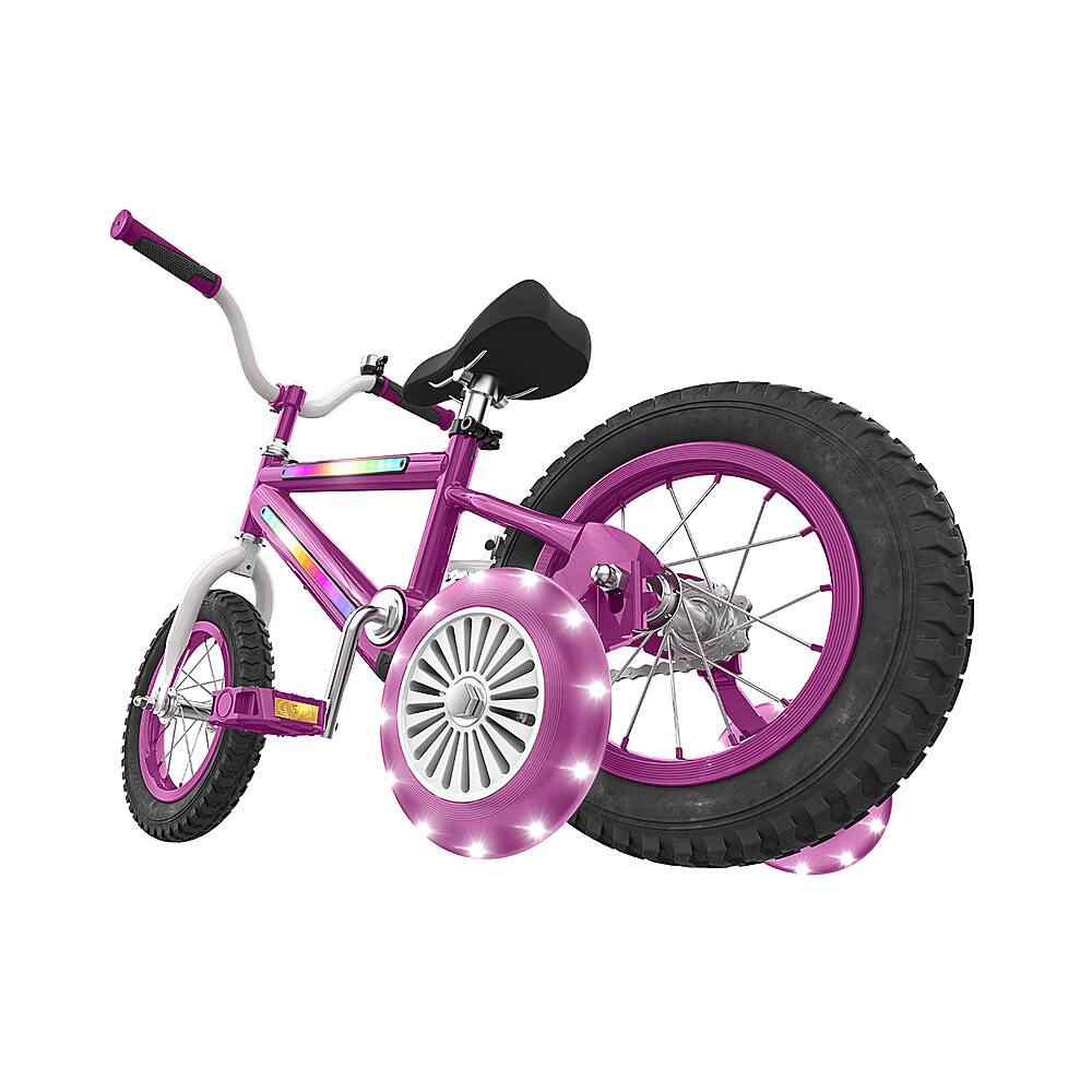 Left. Jetson - 12" Light Rider Kids' Light-up Bike - Purple.
