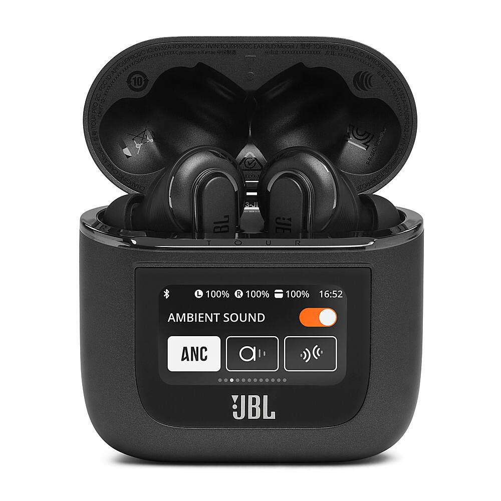 Alt View 12. JBL - Tour Pro 2 True Wireless Noise Cancelling Earbuds - Black.