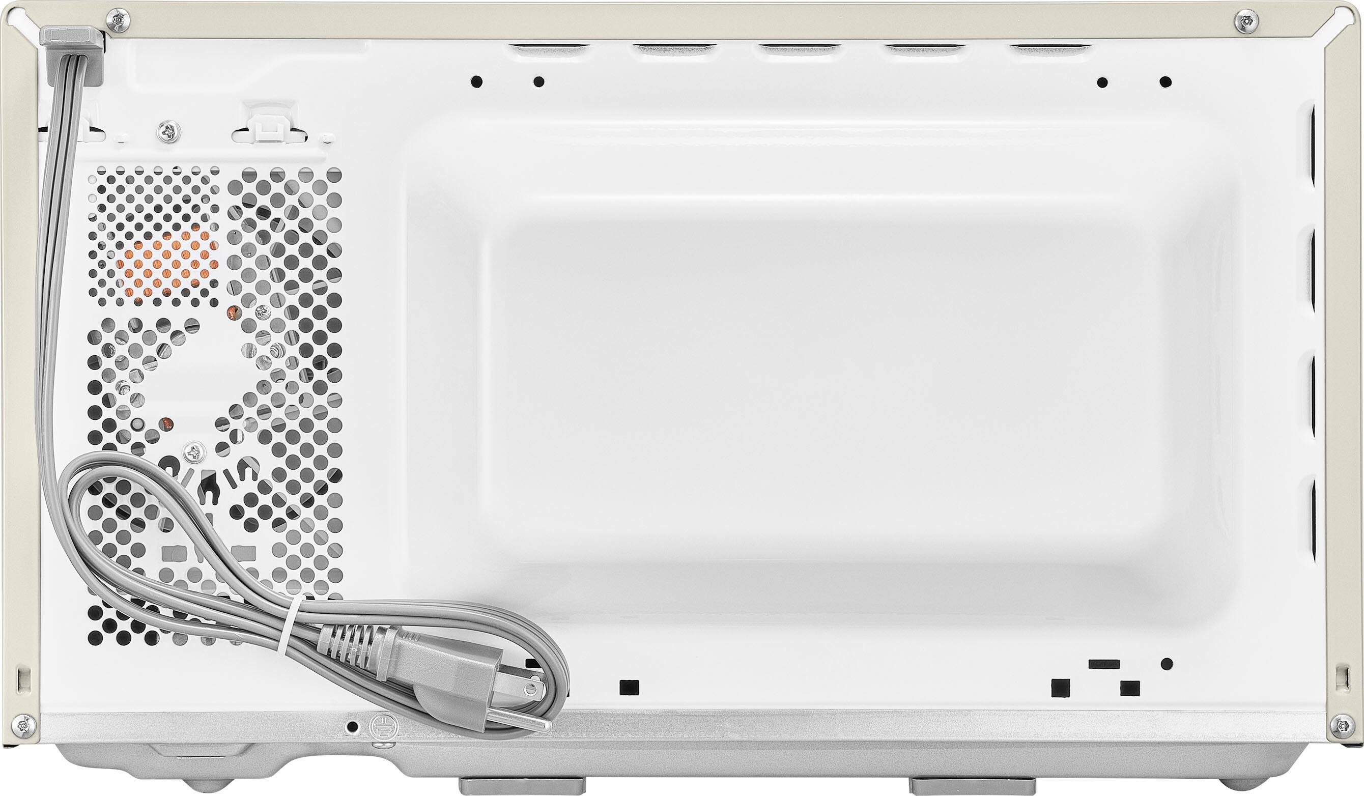 Alt View 11. Insignia™ - .7 Cu. Ft. Retro Compact Microwave - Cream.