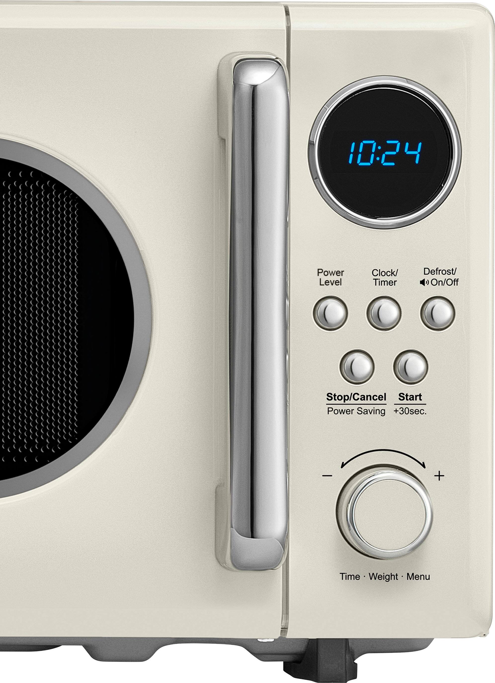 Alt View 12. Insignia™ - .7 Cu. Ft. Retro Compact Microwave - Cream.