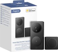 Aqara G4 Smart Video Doorbell -Battery Powered HomeKit Secure Doorbell Camera, Local Face Recognition & Automations - Black - Front_Zoom
