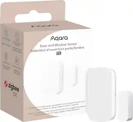 Aqara - T1 Door and Window Sensor- Requires Hub product, Supports Apple HomeKit, Alexa, Google, SmartThings - White