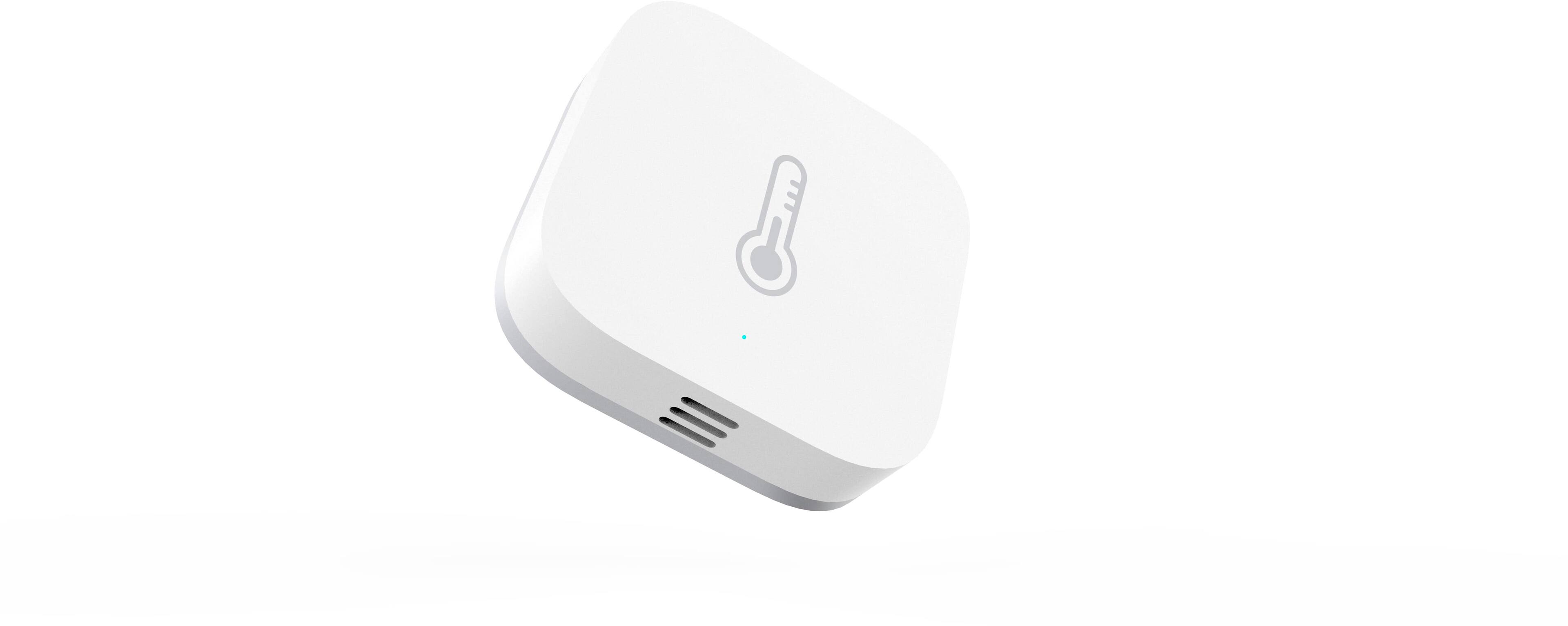Alt View 12. Aqara - T1 Temperature and Humidity Sensor- Requires Aqara Hub, Supports Apple HomeKit, Alexa, Google, SmartThings - White.