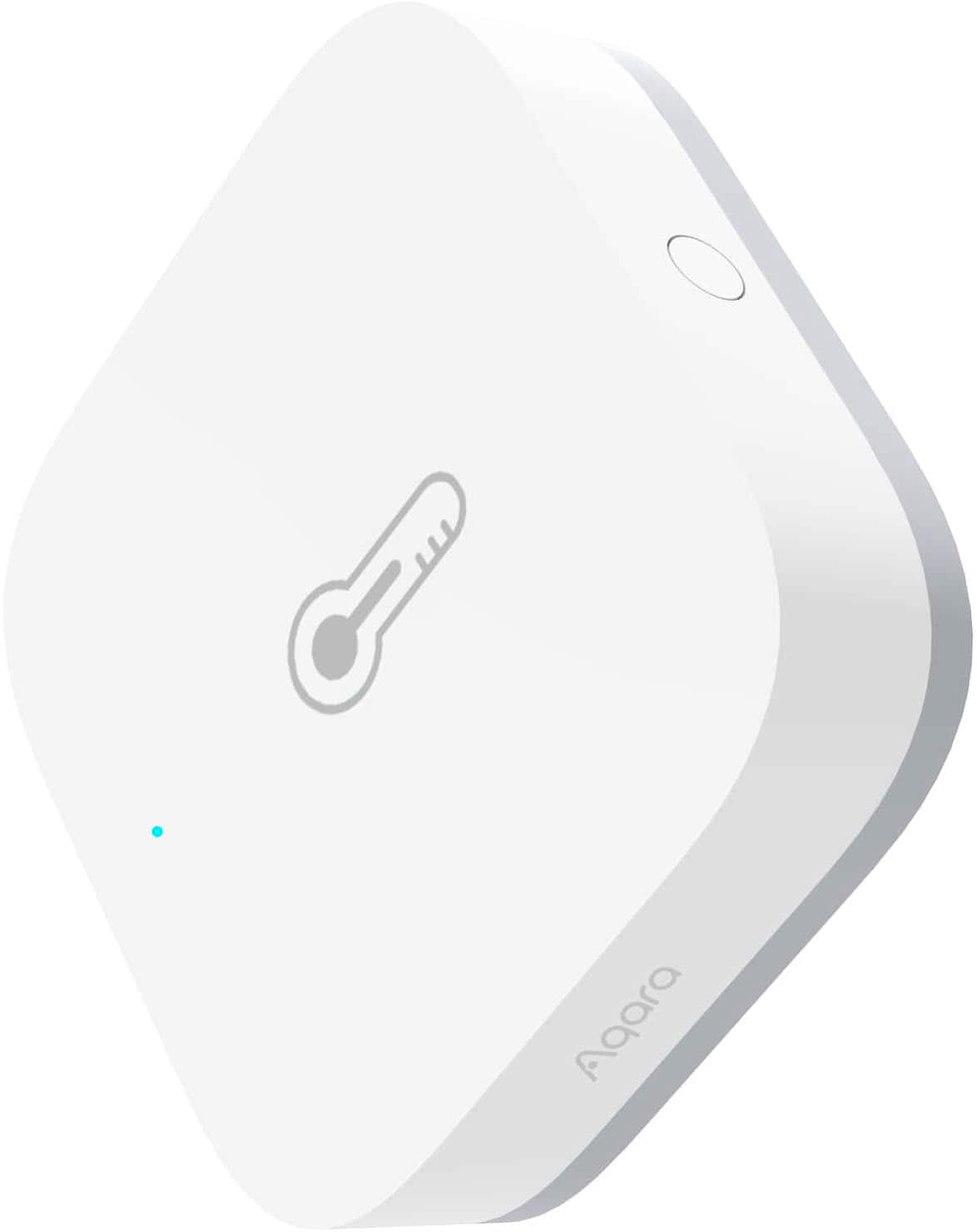 Left. Aqara - T1 Temperature and Humidity Sensor- Requires Aqara Hub, Supports Apple HomeKit, Alexa, Google, SmartThings - White.