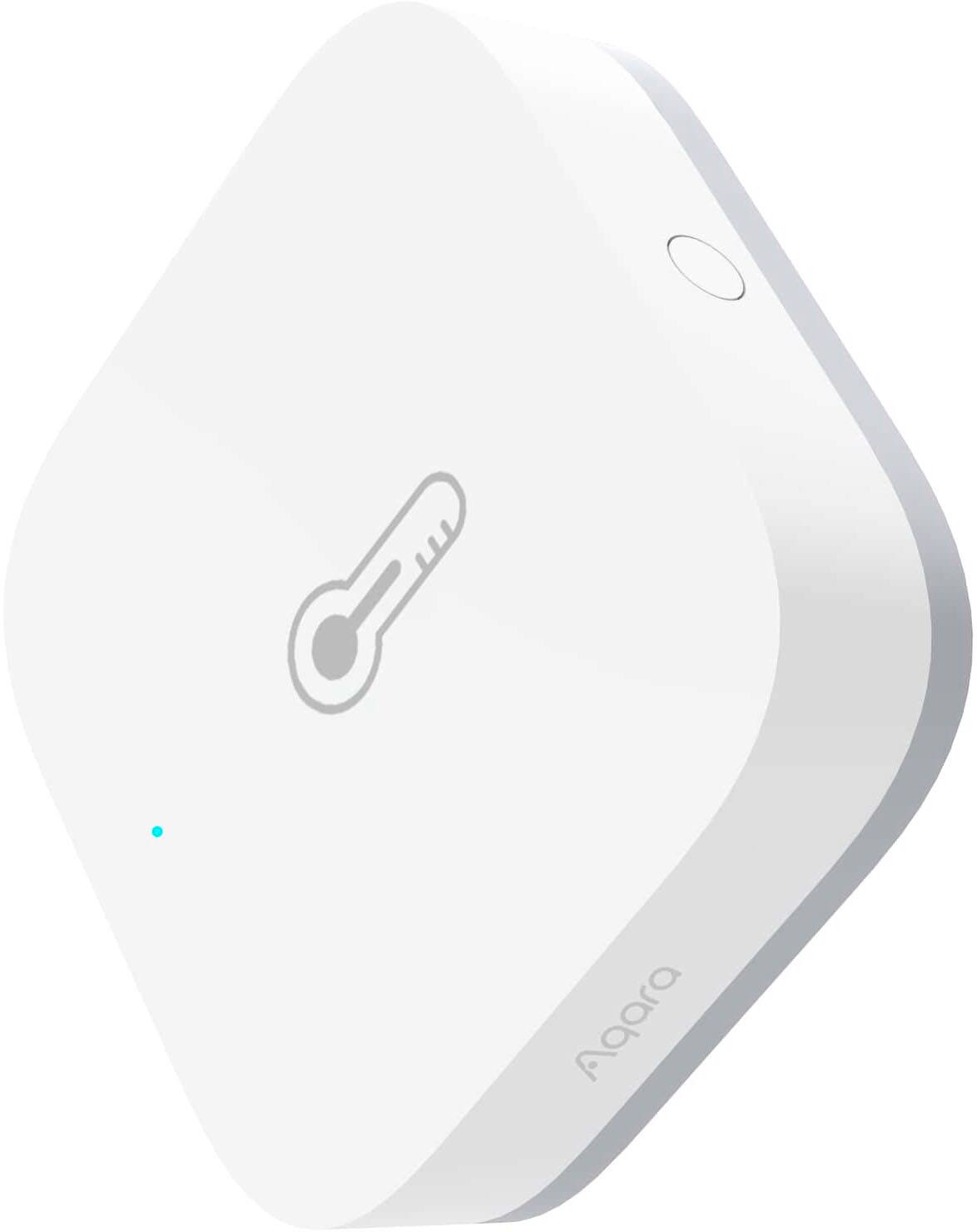 Left. Aqara - T1 Temperature and Humidity Sensor- Requires Aqara Hub, Supports Apple HomeKit, Alexa, Google, SmartThings - White.