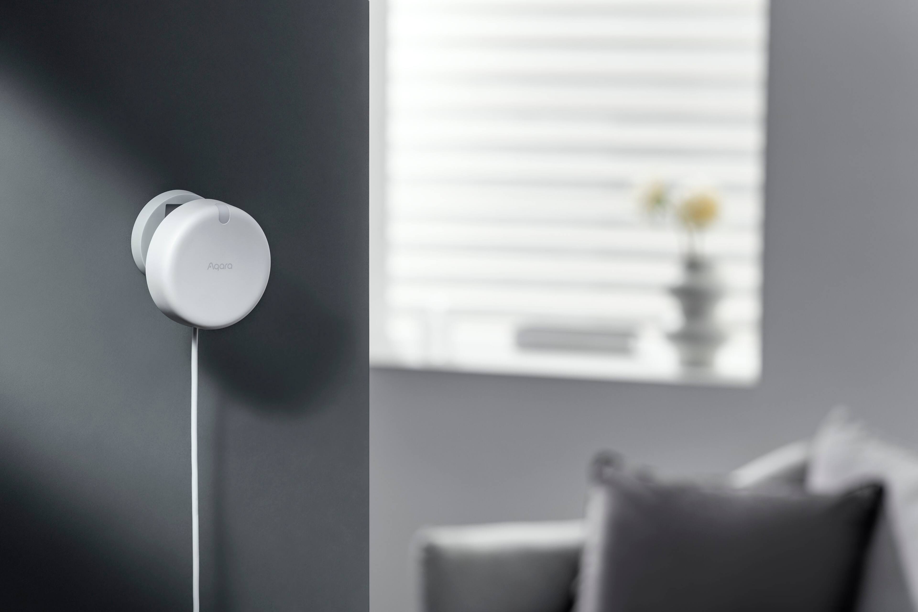 Aqara Aanwezigheidssensor FP1E Zigbee 3.0, VEREIST Aqara Hub, mmWave Radar Bekabelde Bewegingssensor, AI Ruimtelijk Leren, ondersteunt HomeKit, Alexa, Google Home, SmartThings, Matter over Bridge