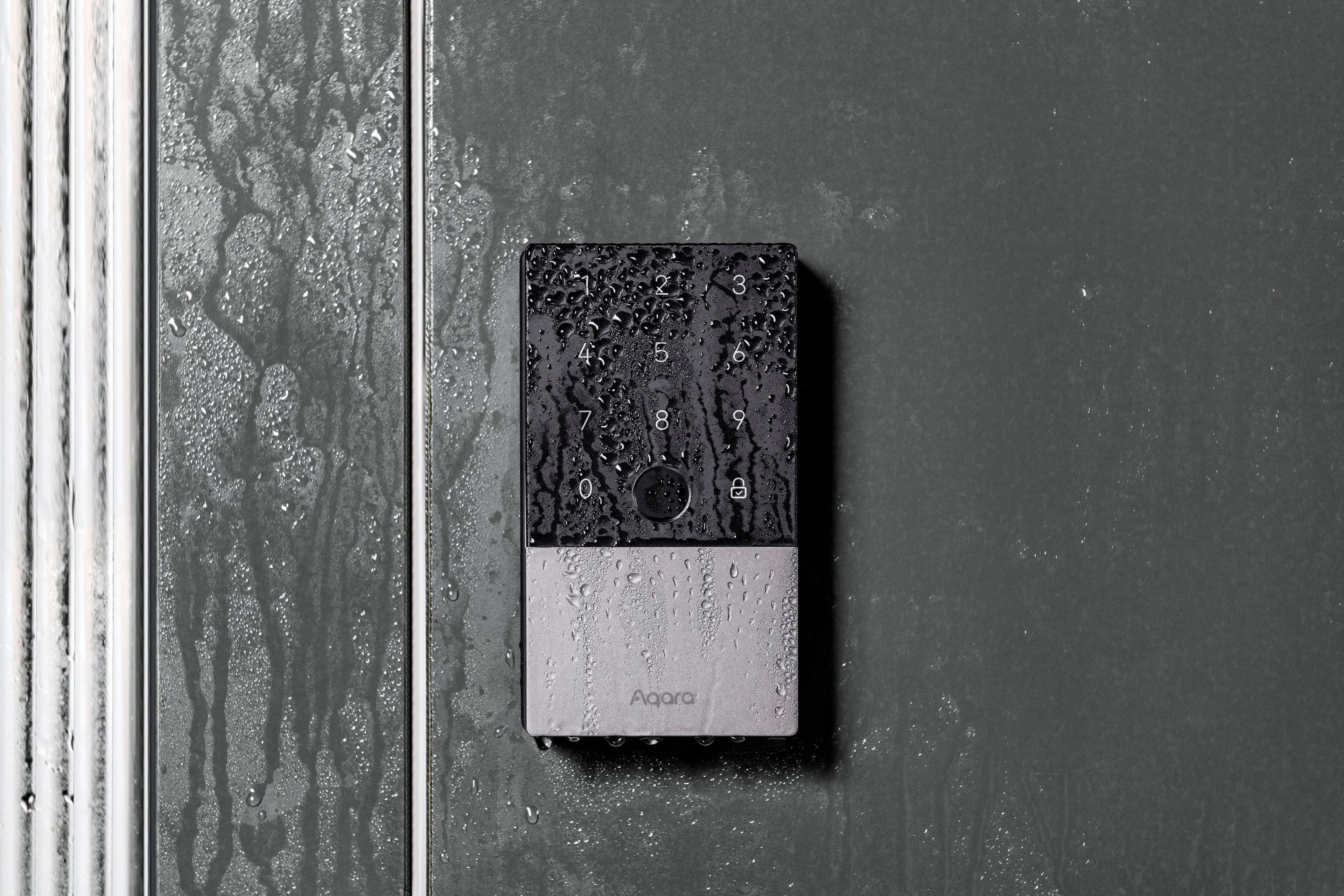 Alt View 21. Aqara - Smart Lock U100 Kit - Fingerprint Keyless Door Lock with Apple Home Key Unlocking/ Extra Hub and NFC Card Included - Silver.