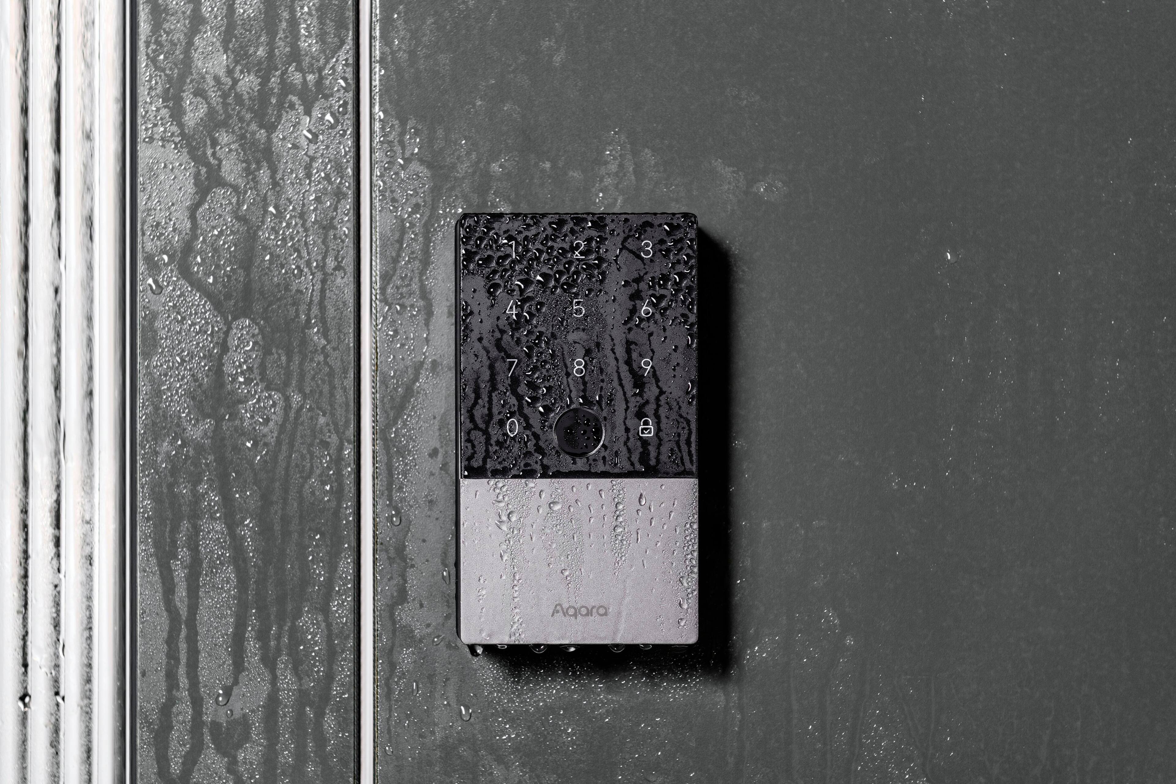 Alt View 21. Aqara - Smart Lock U100 Kit - Fingerprint Keyless Door Lock with Apple Home Key Unlocking/ Extra Hub and NFC Card Included - Silver.