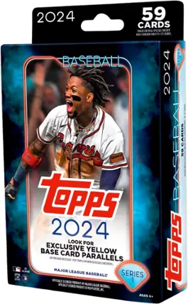 Front. Topps - 2024 Topps Series 1 Baseball Hanger Box.
