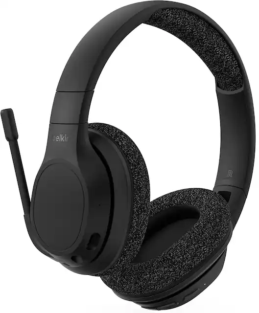 Belkin SoundForm Adapt Wireless Over Ear Headset Black AUD005btBLK Best Buy