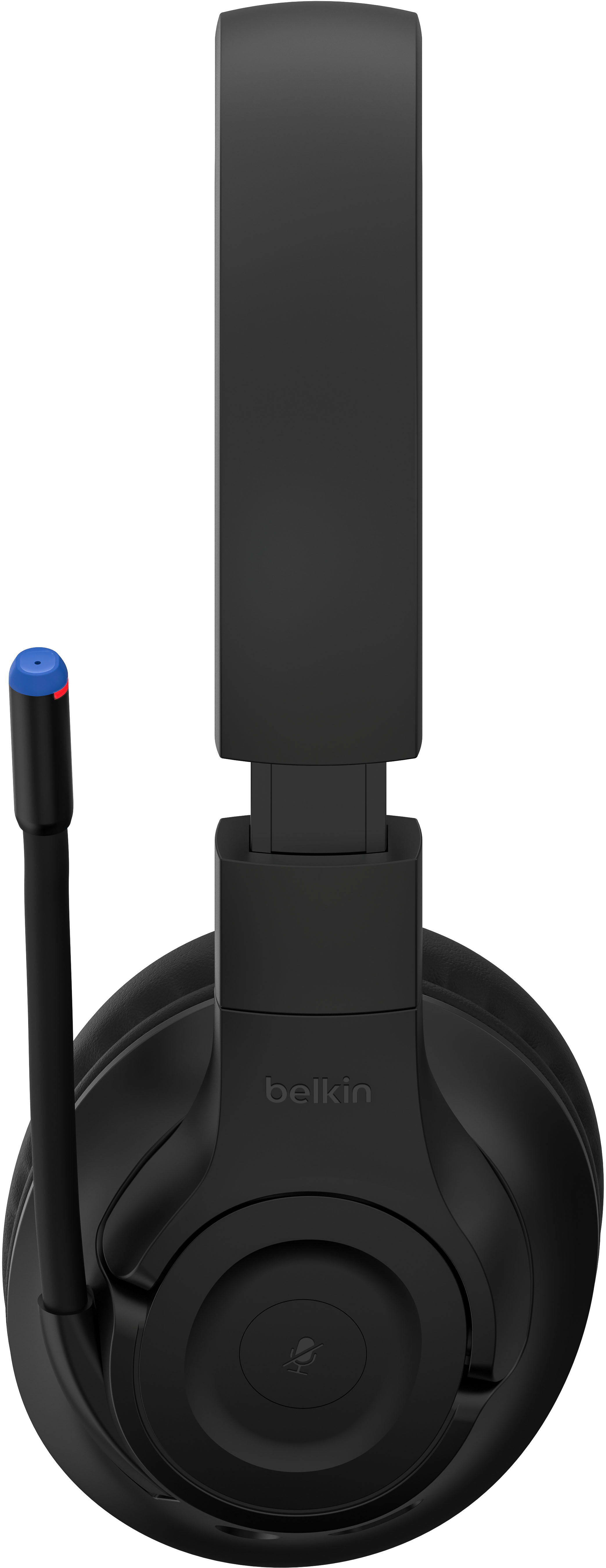 Angle View: Belkin - SoundForm Inspire Wireless Youth Over-Ear Headset - Black