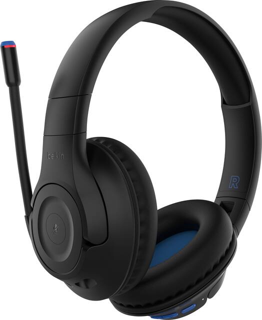 Belkin SoundForm Inspire Wireless Youth Over Ear Headset Black AUD006btBLK Best Buy