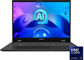 MSI - Prestige 16” Laptop – Intel Evo Edition - Intel Core Ultra 9 – NVIDIA GeForce RTX 4070 with 32GB Memory – 2TB SSD - Stellar Gray - Front_Zoom