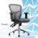 Front Zoom. Click365 - Flow Mid-Back Mesh Office Chair - Gray.