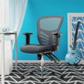 Angle Zoom. Click365 - Flow Mid-Back Mesh Office Chair - Gray.