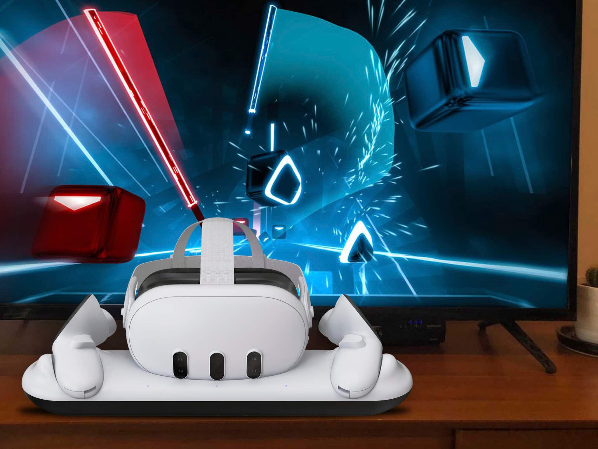 Alt View 17. Insignia™ - Charge Station for Meta Quest 3 - White.