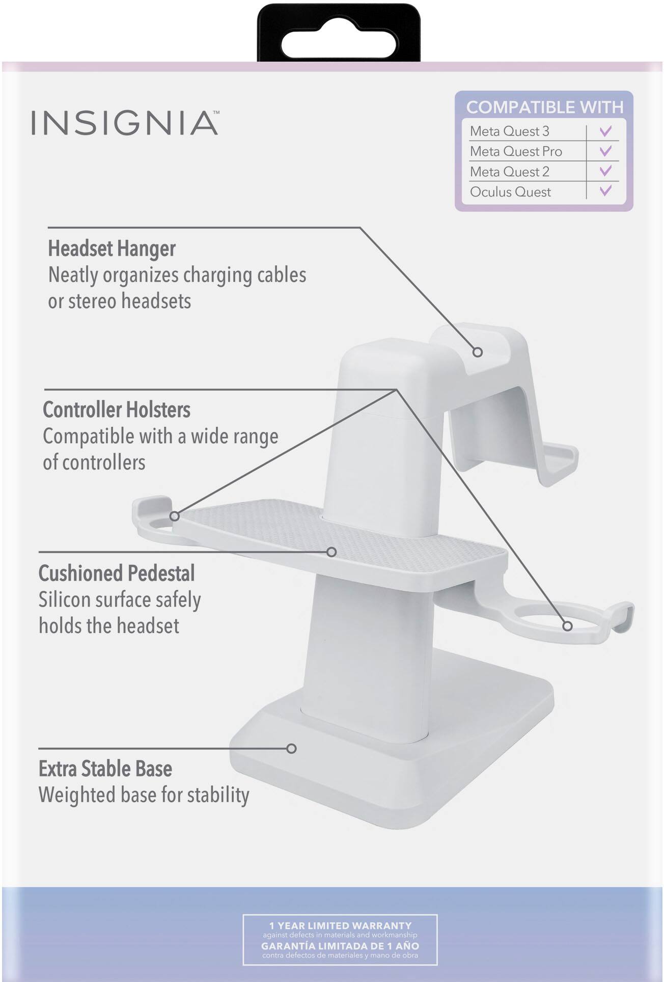 Alt View 17. Insignia™ - Display Stand for Quest 3 - White.