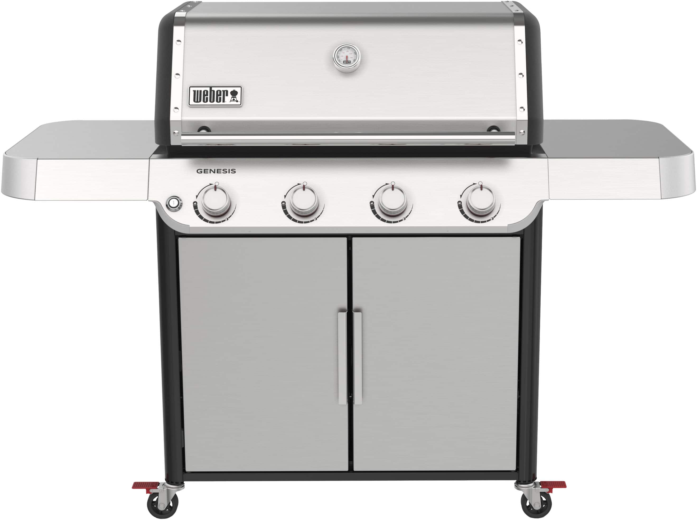 Weber - GENESIS S-415 Propane Gas Grill - Stainless Steel - Angle_Zoom