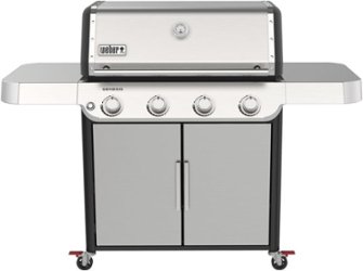 Weber - GENESIS S-415 Propane Gas Grill - Stainless Steel - Angle_Zoom