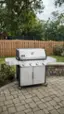Alt View 12. Weber - GENESIS S-415 Propane Gas Grill - Stainless Steel.