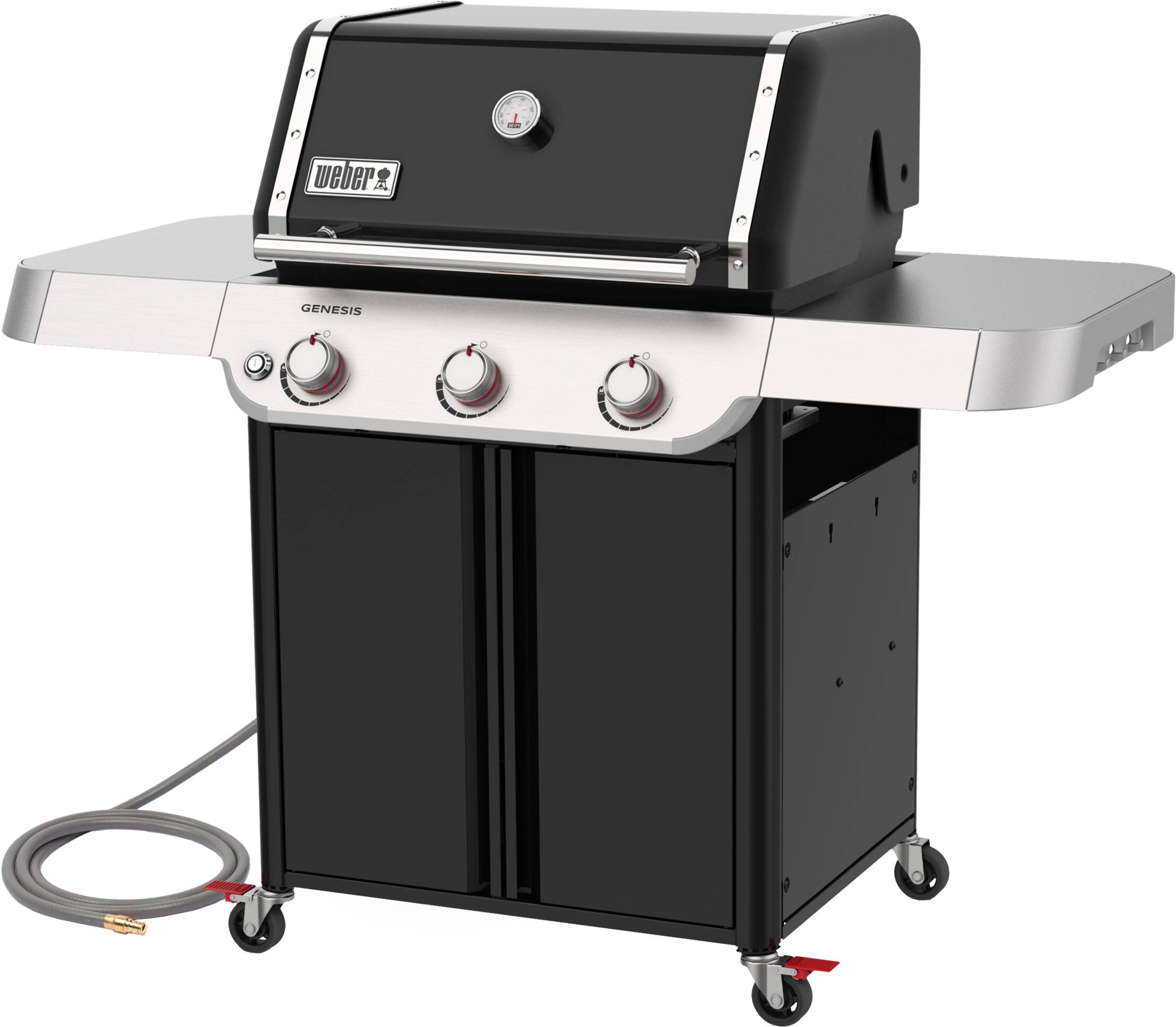 Left. Weber - GENESIS E-315 Natural Gas Grill - Black.