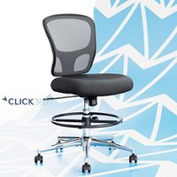Click365 - Perch Mesh Drafting Office Chair - Gray - Front_Zoom