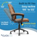 Alt View Zoom 11. Click365 - Transform 3.0 Extra Comfort Ergonomic Mid-Back Desk Chair - Cognac.