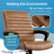 Alt View Zoom 12. Click365 - Transform 3.0 Extra Comfort Ergonomic Mid-Back Desk Chair - Cognac.