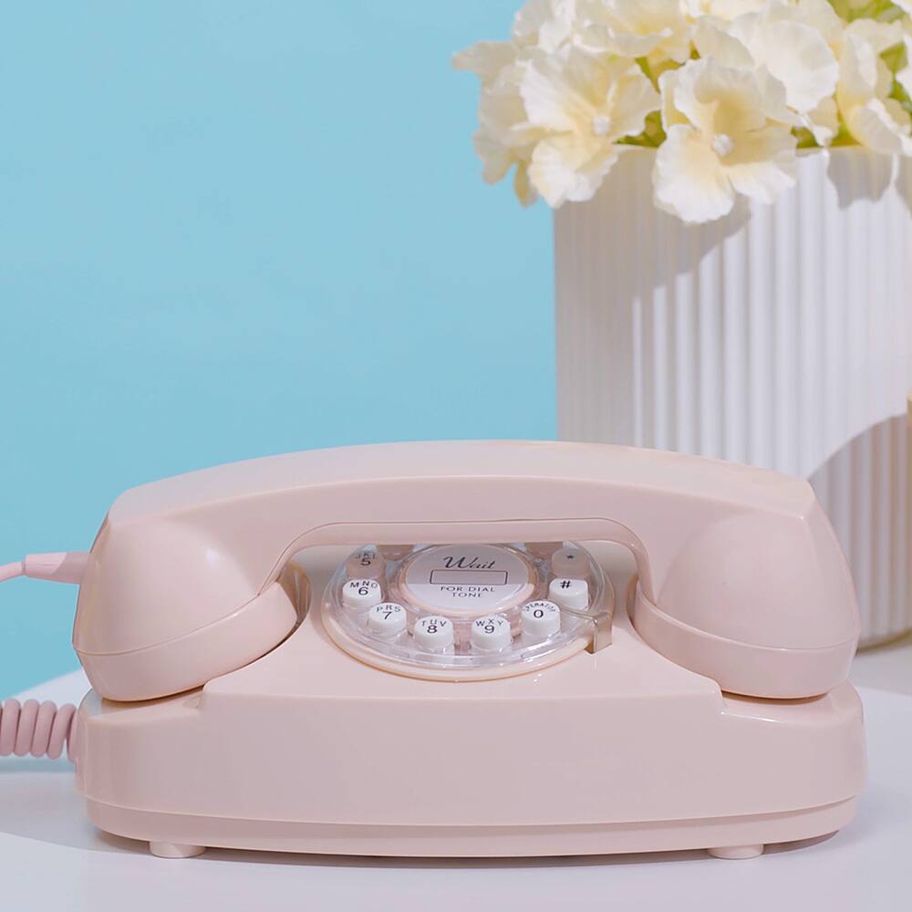Alt View 16. Ooma - Telo Air 2 Internet Home Phone Service with Retro Princess Phone Bundle - Pink.