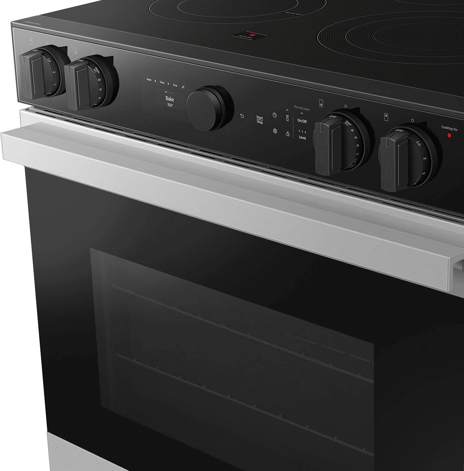 Alt View 18. Samsung - Bespoke 6.3 Cu. Ft. Slide-In Electric Range with Air Sous Vide - Stainless Steel.