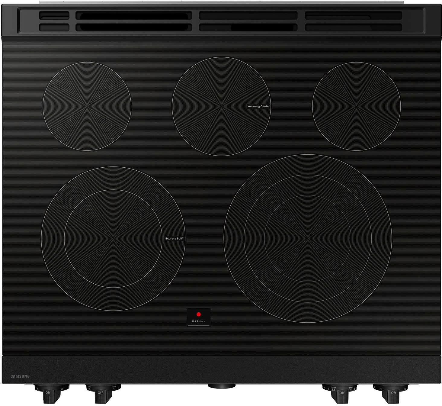 Alt View 22. Samsung - Bespoke 6.3 Cu. Ft. Slide-In Electric Range with Air Sous Vide - Stainless Steel.