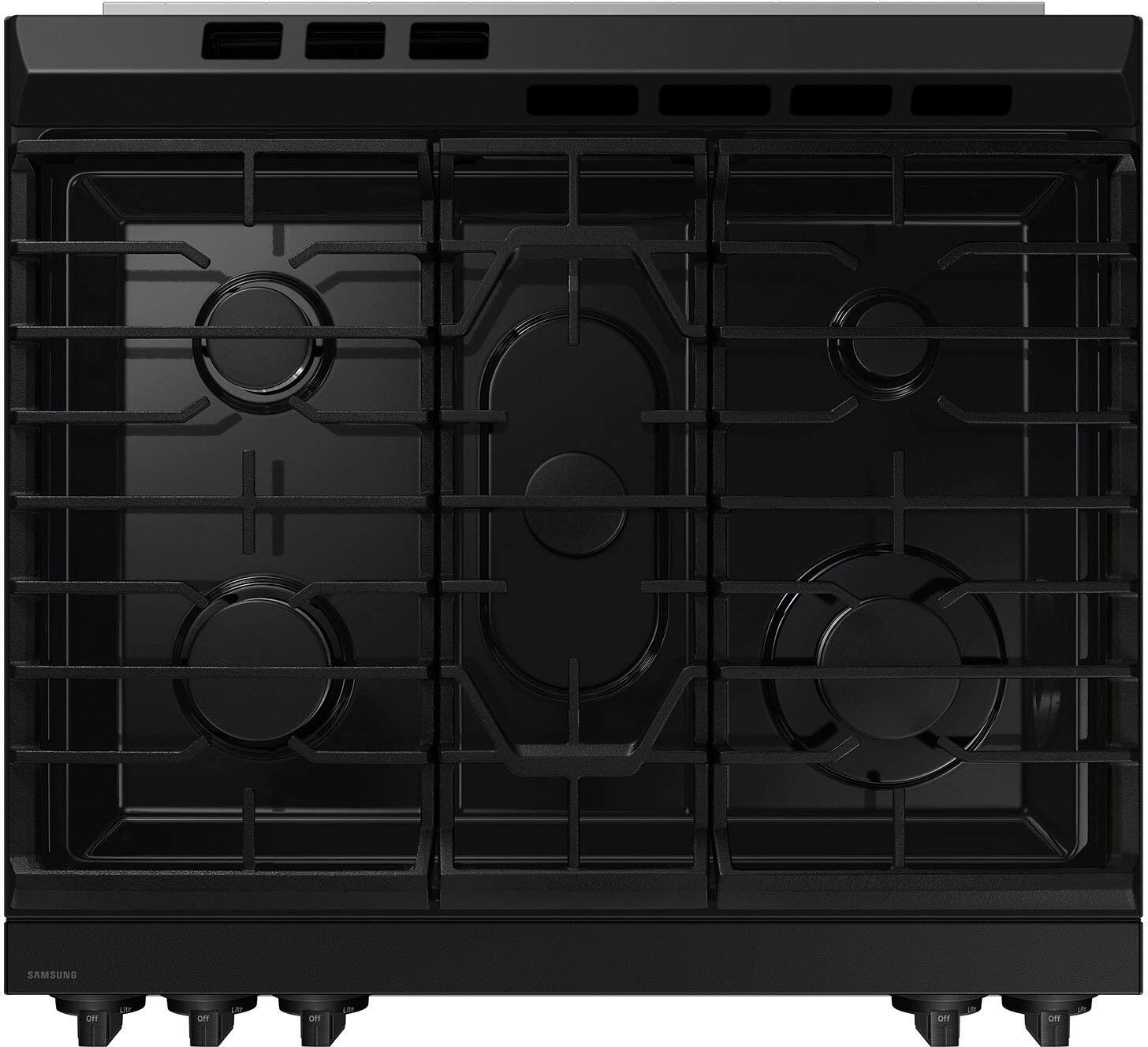 Alt View 19. Samsung - Bespoke 6.0 Cu. Ft. Slide-In Gas Range with Precision Knobs - Stainless Steel.