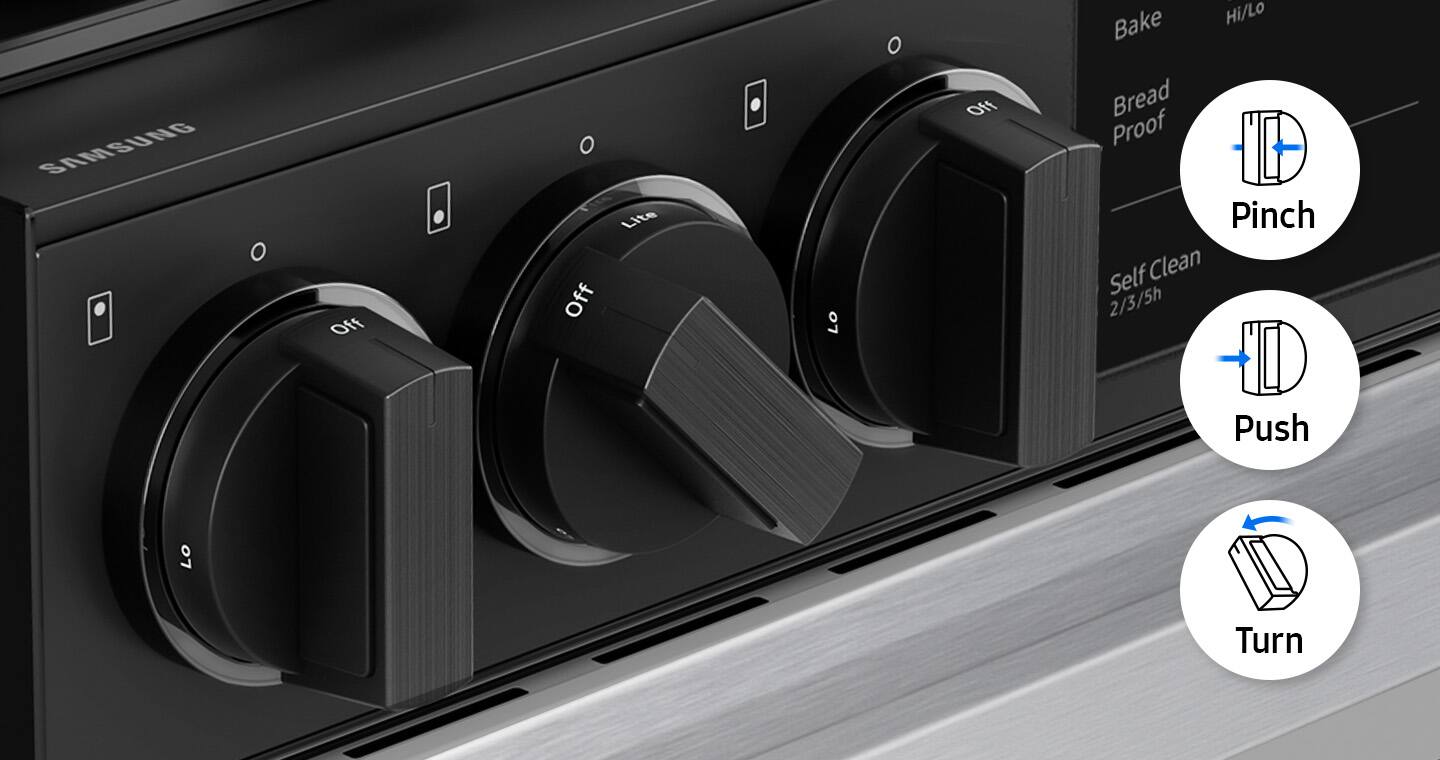 The image shows a close-up of a control panel with various buttons and knobs. The buttons include "Off," "Lite," "Bake," "Hi/Lo," "Bread Proof," "Pinch," "Self Clean," and "2/3/5h." The knobs are labeled "Off," "Bake," "Hi/Lo," "Bread Proof," "Pinch," and "Turn." The buttons and knobs are arranged in a way that allows for easy access and control of the appliance.