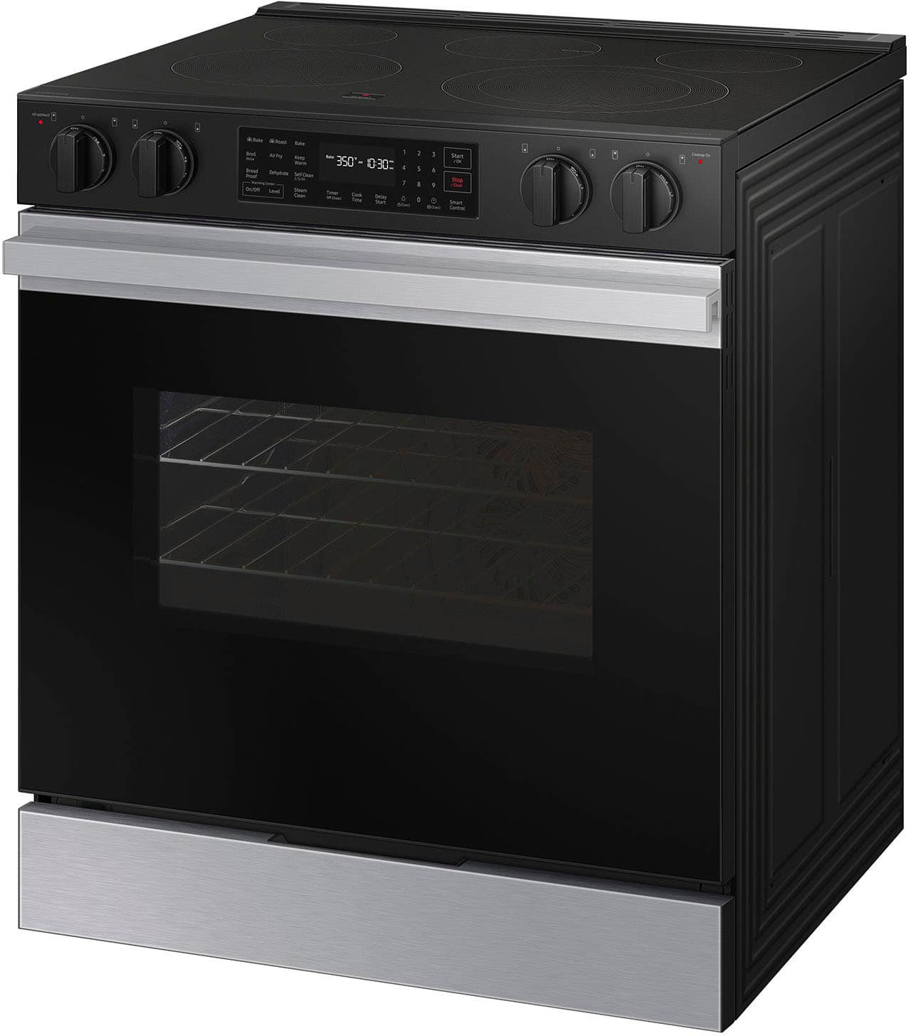 Alt View 13. Samsung - Bespoke 6.3 Cu. Ft. Slide-In Electric Range with Precision Knobs - Stainless Steel.