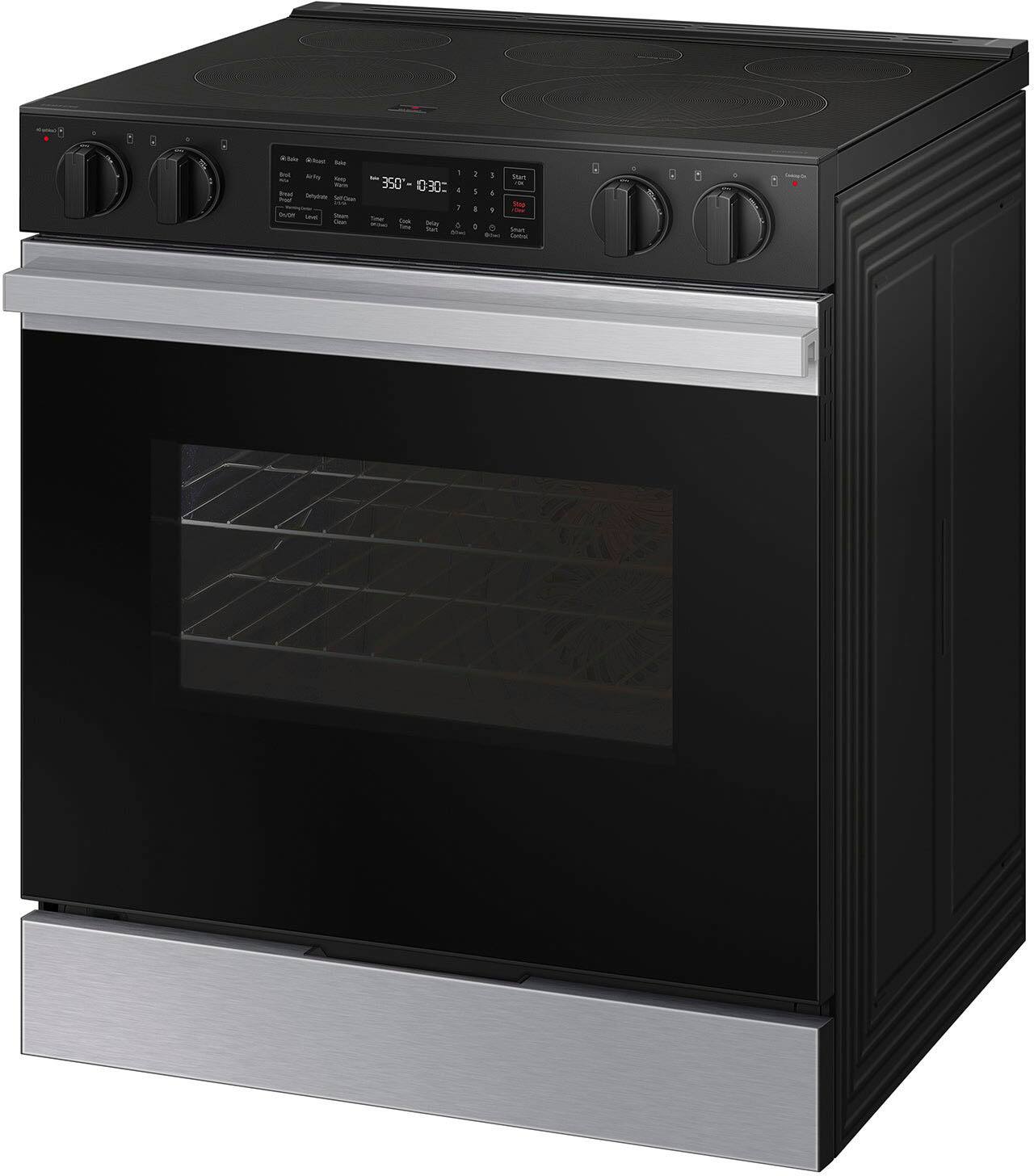 Alt View 13. Samsung - Bespoke 6.3 Cu. Ft. Slide-In Electric Range with Precision Knobs - Stainless Steel.