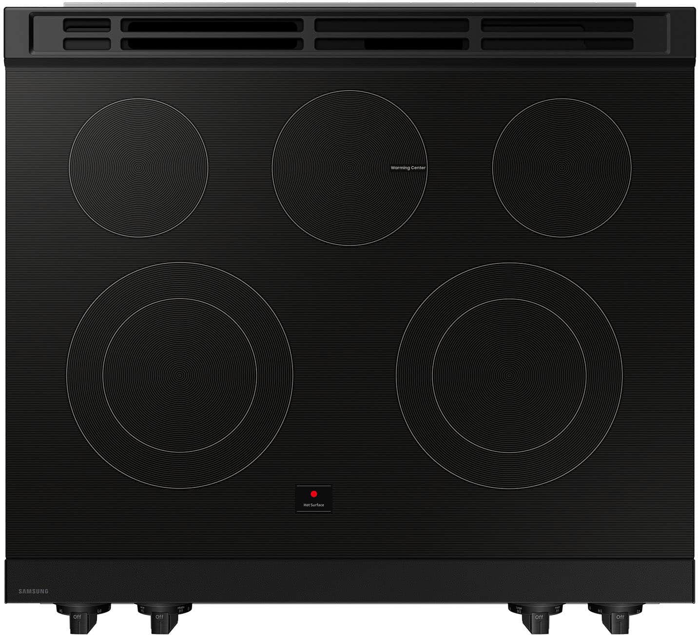 Alt View 20. Samsung - Bespoke 6.3 Cu. Ft. Slide-In Electric Range with Precision Knobs - Stainless Steel.