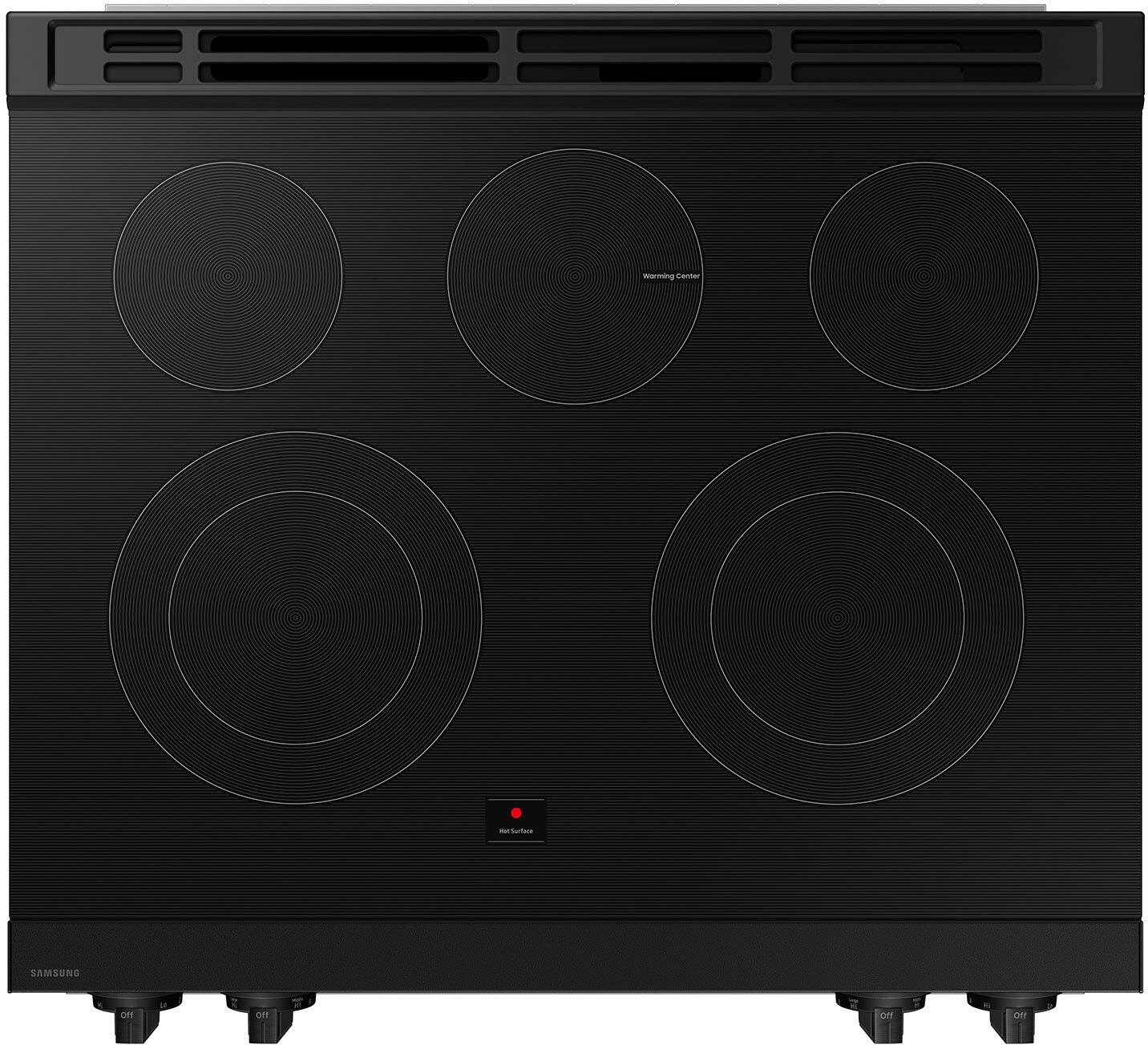 Alt View 20. Samsung - Bespoke 6.3 Cu. Ft. Slide-In Electric Range with Precision Knobs - Stainless Steel.