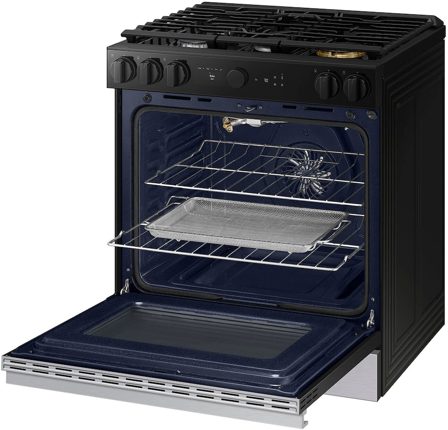 Samsung Bespoke 6.0 Cu. Ft. Slide In Gas Range With Air Sous Vide ...