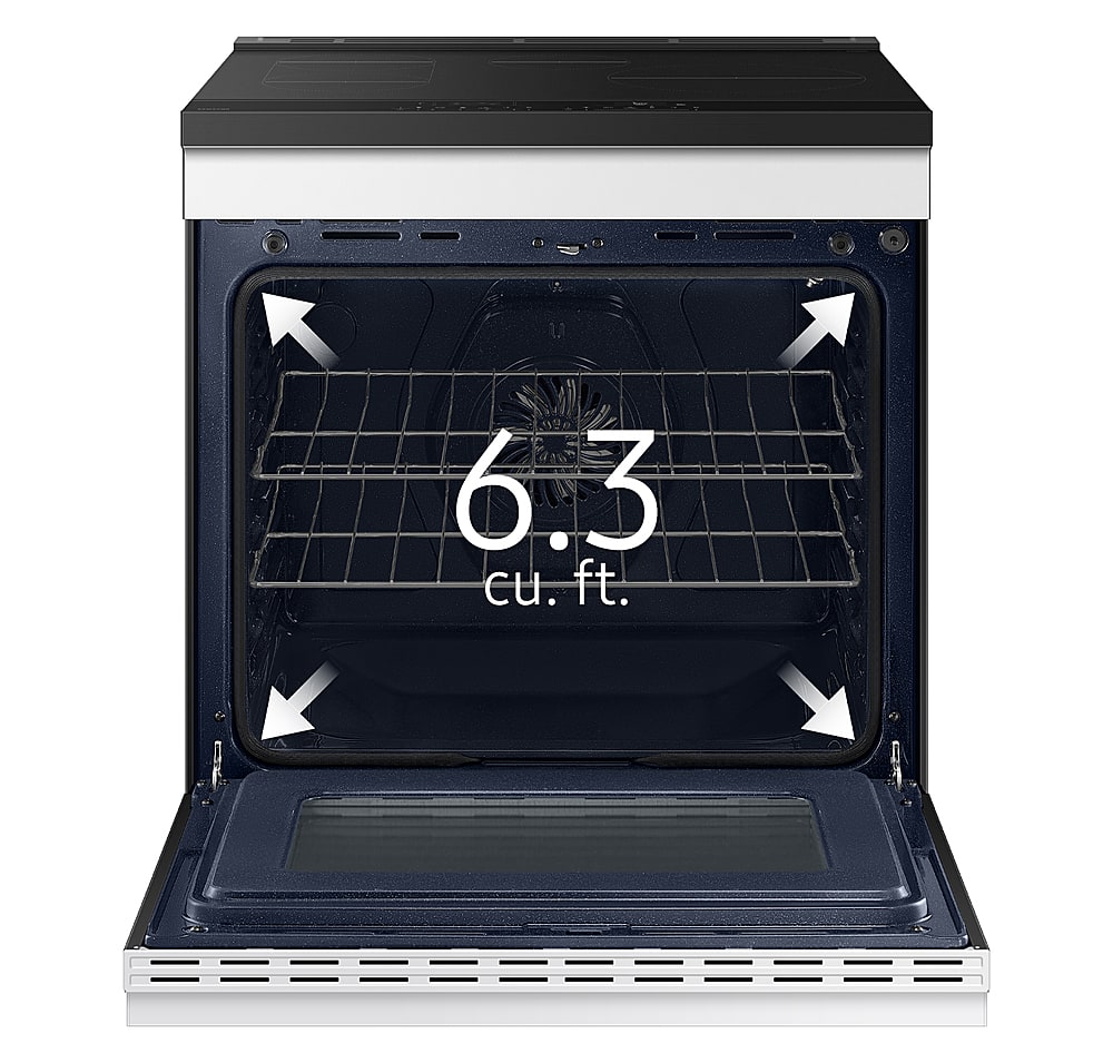 The text on the image reads "6.3 cu. ft." which indicates the size of the oven.