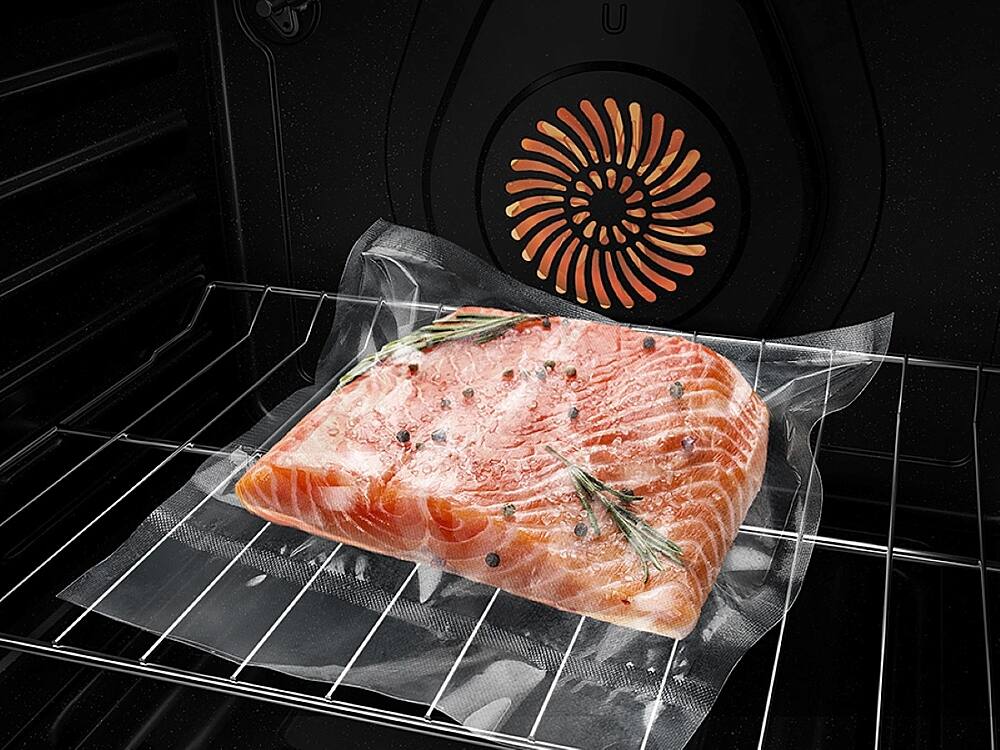 Alt View 28. Samsung - Bespoke 6.0 Cu. Ft. Slide-In Gas Range with Smart Oven Camera - Stainless Steel.