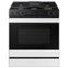Samsung - Bespoke 6.0 Cu. Ft. Slide-In Gas Range with Smart Oven Camera - White Glass