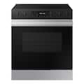 Samsung - 30 in. Wide 5 Elements Bespoke 6.3 Cu. Ft. Slide-In Electric Range with Air Fry - Stainless Steel